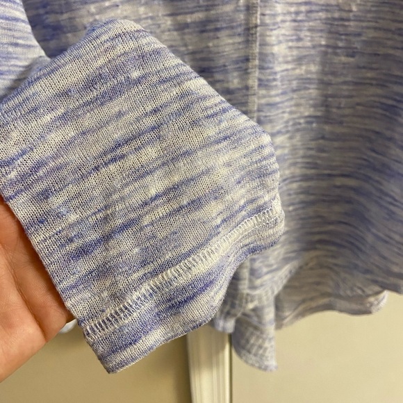 Akemi &Kin Anthropologie the Ezri marled knit asymmetrical‎ tunic top Large - Picture 7 of 11